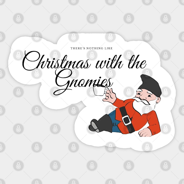 Nothing like Christmas with the Gnomies funny christmas gnomies pun Sticker by Fafi
